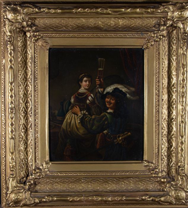 Late 19th Century Oil - Tavern Scene