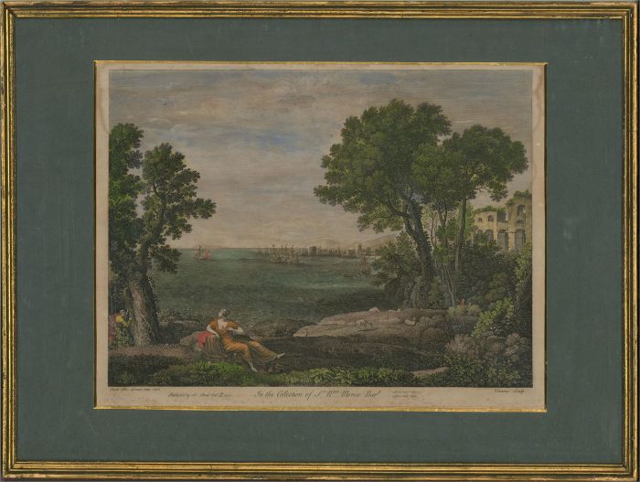Vivares (1709-1780) after Lorrain - 18th Century Engraving, Bacchus and Ariadne