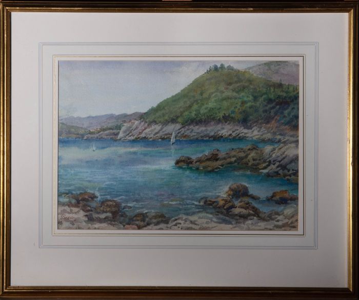 J. Gadsby - Early 20th Century Watercolour, Coastal Scene