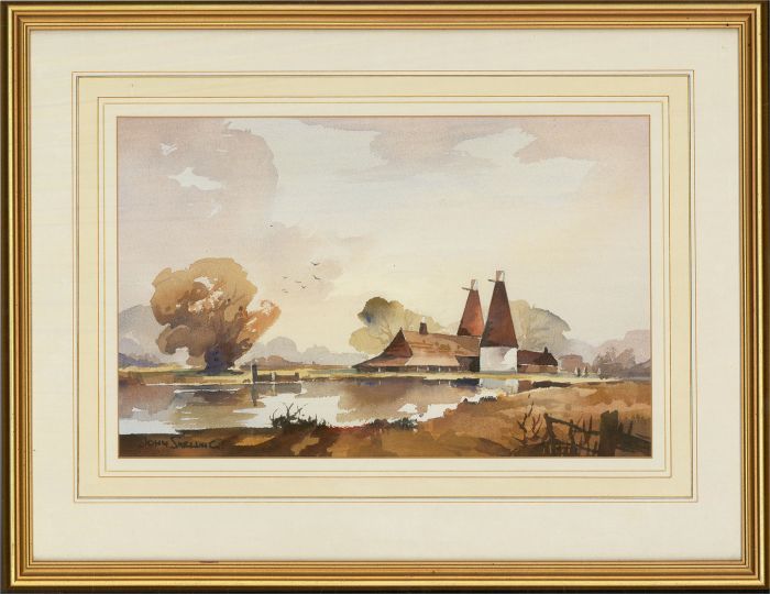 John Snelling FRSA (b.1914) - Mid 20th Century Watercolour, Oasts