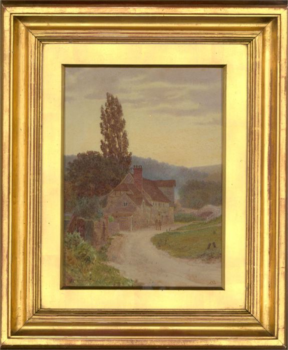 Newton Benett (1854-1914) - 1890 Watercolour, Goring-on-Thames