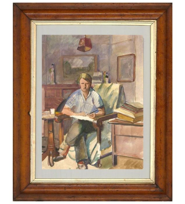 Dorothy Hepworth (1894-1978) - Early 20th Century Watercolour, Self Portrait