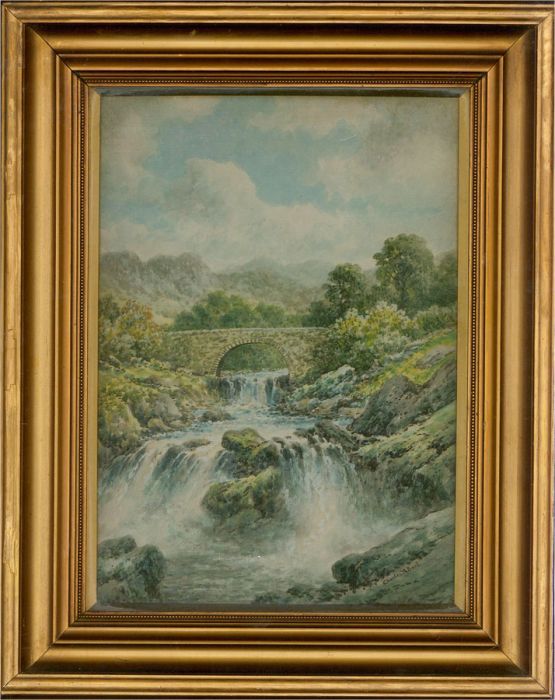 Charles A. Bool (1876-1942) - Early 20th Century Watercolour, River Landscape