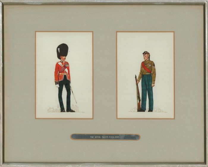 1952 Gouache - The Royal Scots Fusiliers