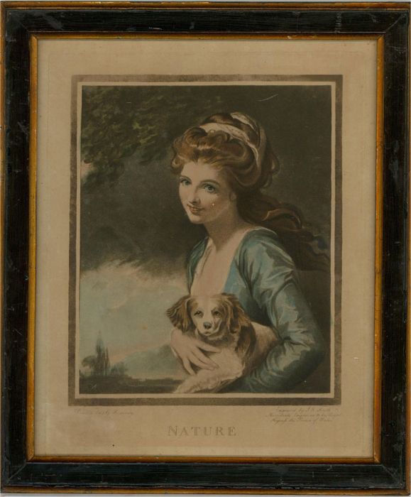 J.R. Smith after Romney - Early 19th Century Mezzotint, Lady Hamilton as Nature