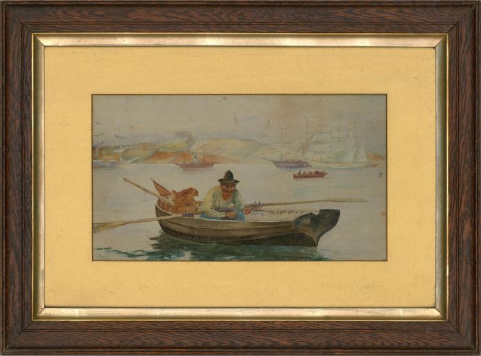 A.W.E.S. after Henry Scott Tuke - Early 20th Century Watercolour, The Fisherman