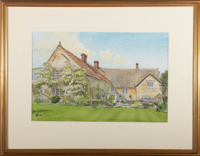 1984 Watercolour - Wisteria Country House