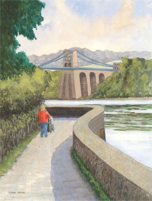 Gwyneth Willitt - Contemporary Watercolour, Menai Bridge, Isle of Anglesey