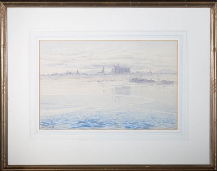 H. McDowall - 1934 Watercolour, Palma De Mallorca