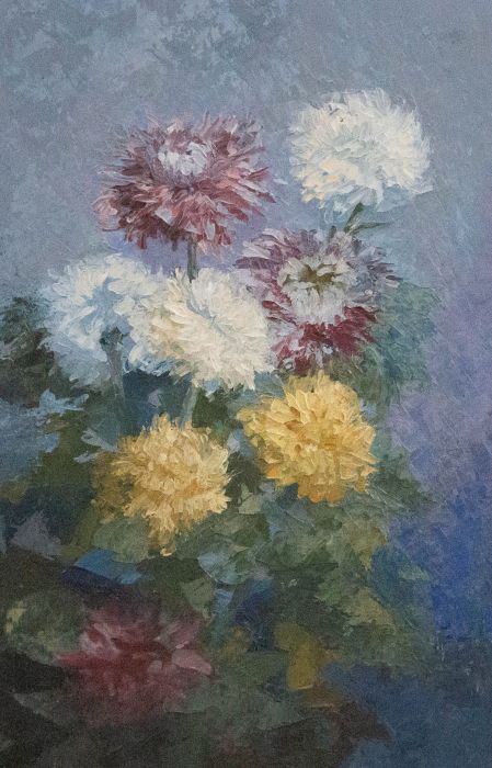 C. Pettridge - 20th Century Oil, Chrysanthemums