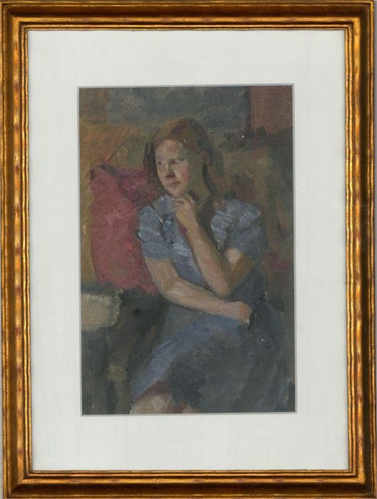 Dorothy Hepworth (1894-1978) - Mid 20th Century Oil, Portrait of Sonya Redway