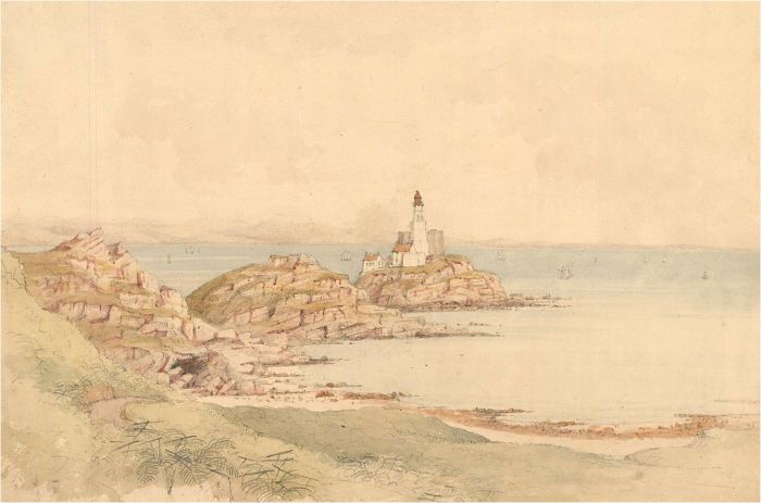 Late 19th Century Watercolour - Mumbles Seascape