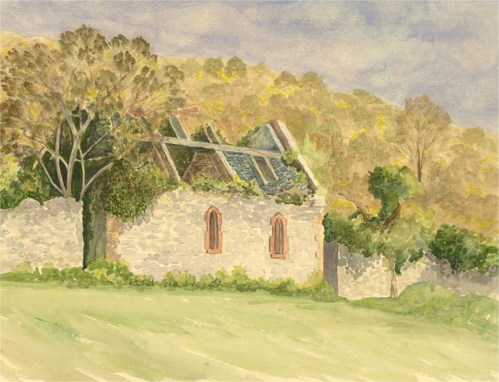 Gwyneth Willitt - Contemporary Watercolour, Ruined Church