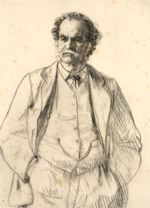 Francis E. Dodd RA (1874-1949) - 1915 Etching, Portrait of Arthur Lionel Smith
