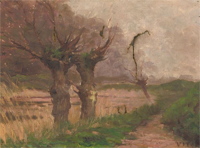 For Restoration - Early 20th Century Oil - Country Path