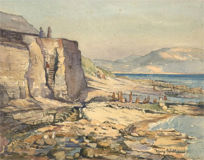 Mary Williams RWA (1911-2002) - Mid 20th Century Watercolour, Lyme Regis, Dorset