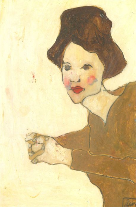 Ben Carrivick - Contemporary Oil, Rosy Cheeks and Mustard Yellow