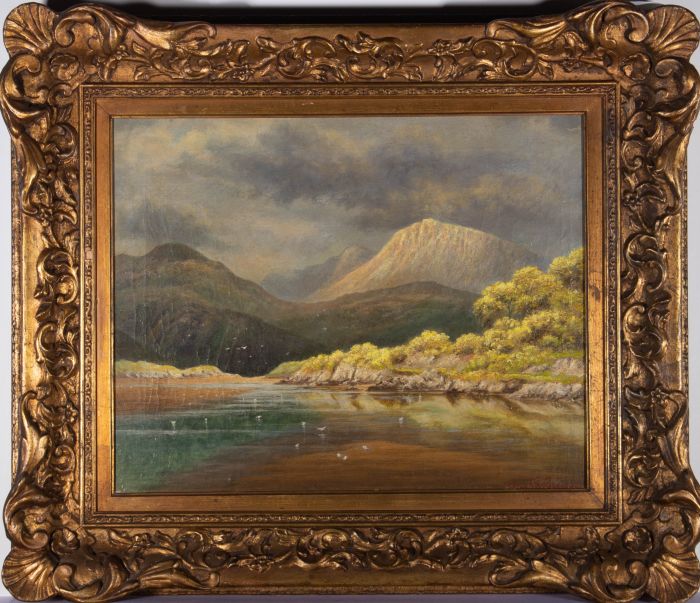 Fred E. Robertson (1878-1953) - Early 20th Century Oil, Mountain Lake