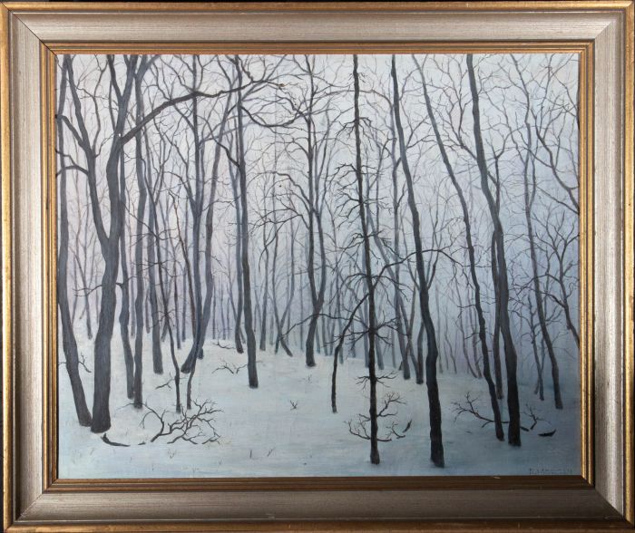 R. Morgan - 20th Century Oil, Winter Trees