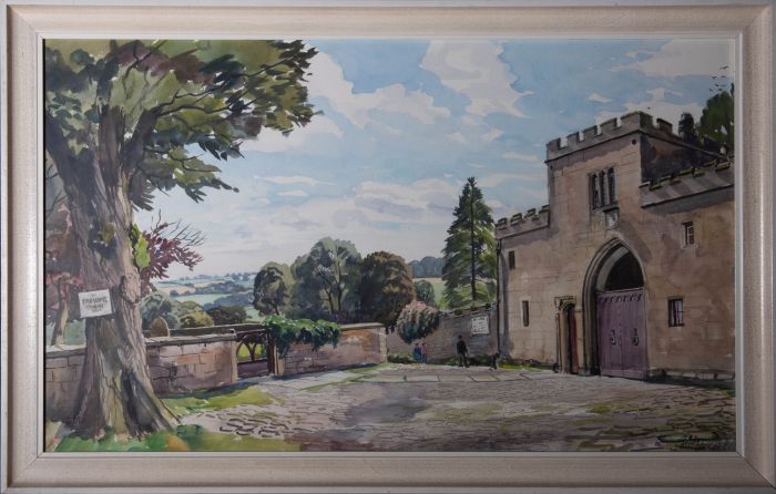 Walter Cecil Horsnell (1911-1997) - 20thC Watercolour, Ripley Castle Gatehouse
