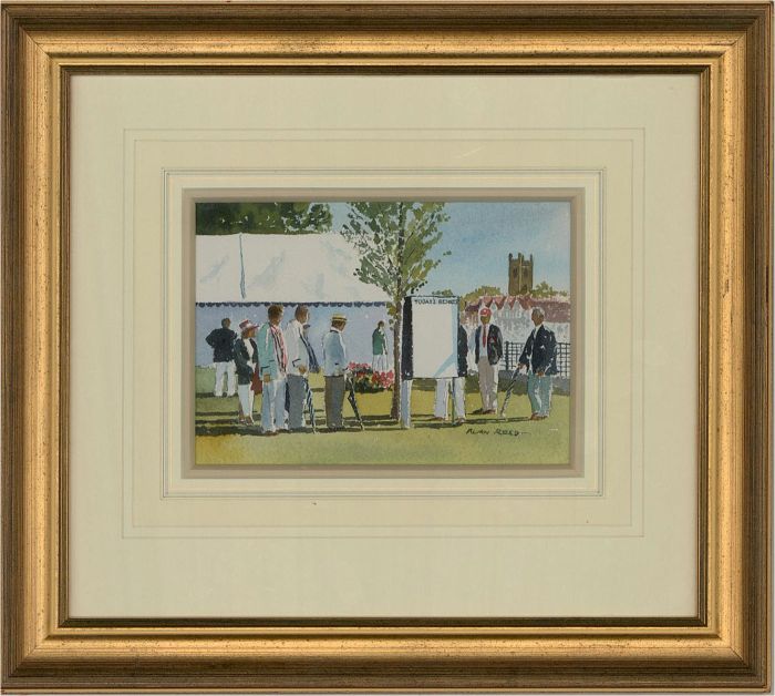 Alan Reed (b.1961) - 1998 Watercolour, Today's Results