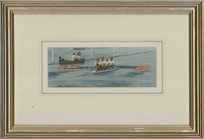 Ron Cosford - Signed 2000 Watercolour, Going to the Start