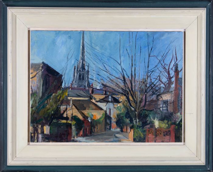 David J. Carr (1944–2009) - 20th Century Oil, Christchurch, Hampstead