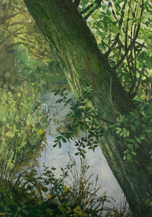 Eve Littleton (1937-2020) - 1970 Oil, Willow Over The Water