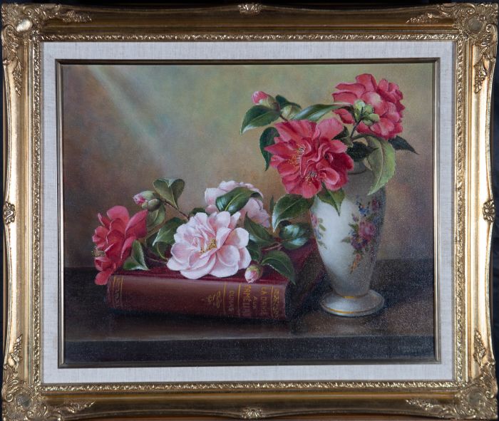 Constance Cooper SWA FRSA (1905-1998) - 20th Century Oil, La Dame aux Camelias