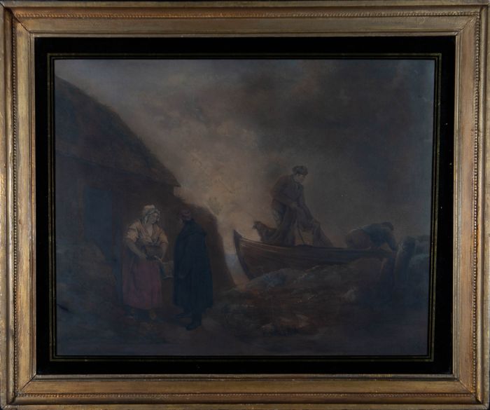 After George Morland (1763-1804) - 19th Century Mezzotint, The Fishermen