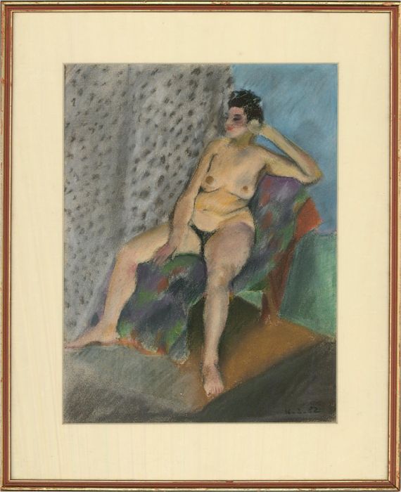 1982 Pastel - Seated Nude
