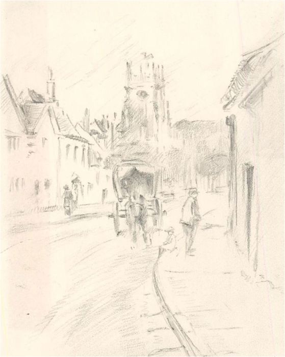 Franco Matania (1922-2006) - Mid 20th Century Graphite Drawings, Street Scenes