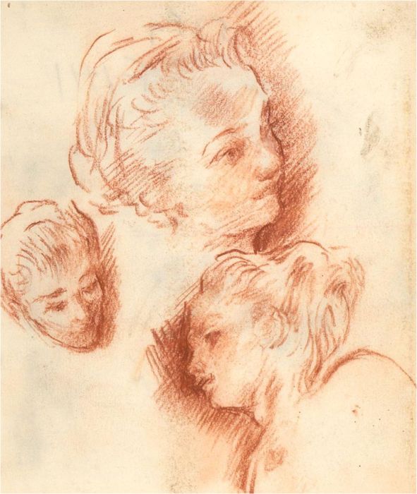 Ernest Benham Dielman (1893-1972) - Sanguine Sketches, Children and Animals