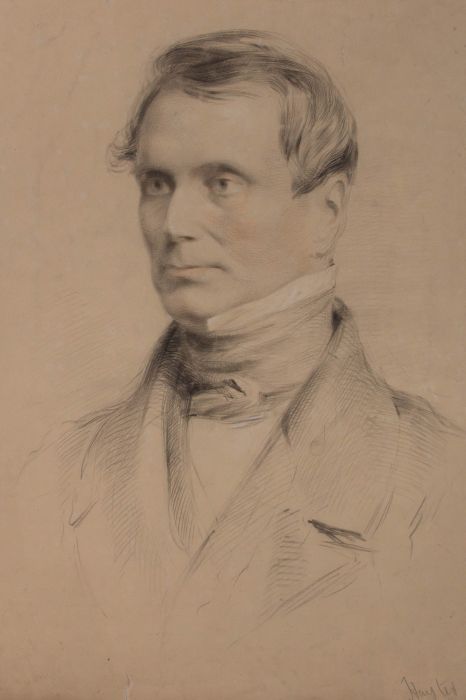 Attrib. George Hayter (1792-1871) - Graphite Drawing, Portrait of a Gentleman