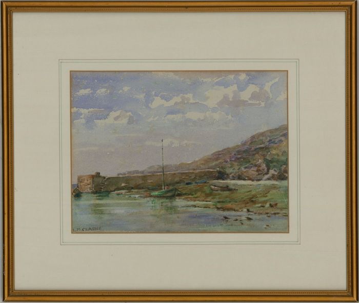 L.M. Clarke - Mid 20th Century Watercolour, Still Harbour