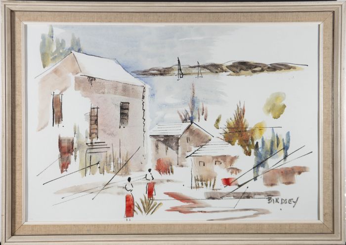 Alfred Birdsey (1912-1996) - Contemporary Watercolour, Bermuda Village