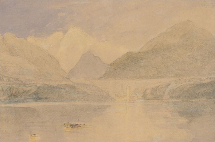 Early 20th Century Watercolour - Lake Scene
