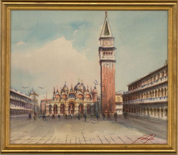 Contemporary Watercolour - St Mark's Square