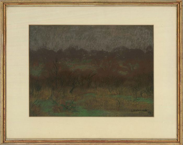Manner of Leonard Richmond - 1919 Pastel, Autumnal Trees