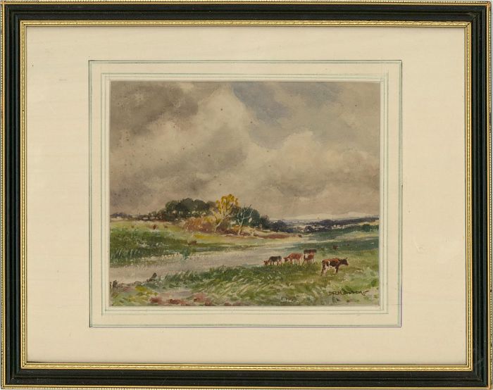 Early 20th Century Watercolour - Before The Rain
