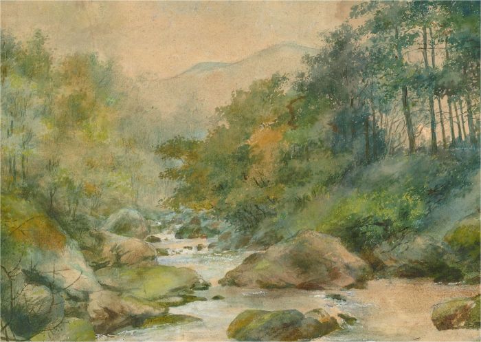 E. M Hunt - Signed Early 20th Century Watercolour, Forest River