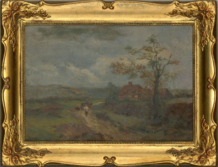 Early 20th Century Oil - A Blustery Day