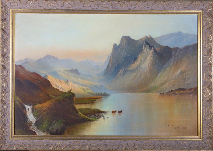 J. Macfarlane - 20th Century Oil, Highland Loch