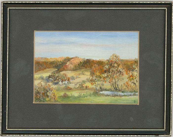 Barbara Gallie - Contemporary Oil, Uley Valley In Autumn