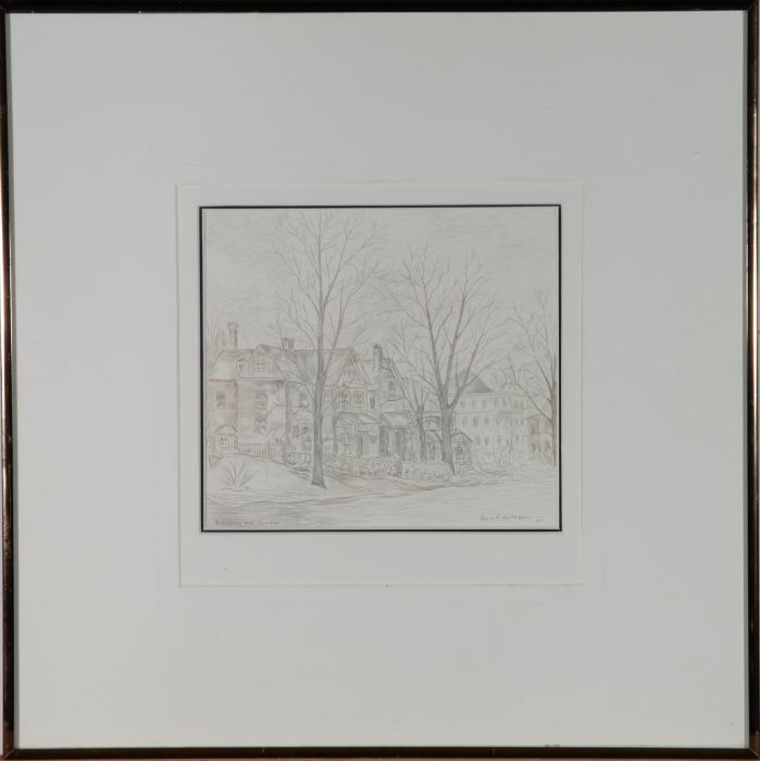 Rene Verleyen (1935-2013) - 1984 Graphite Drawing, Dufferin Avenue, Ontario