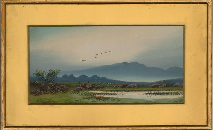 Early 20th Century Watercolour - Highland Heather