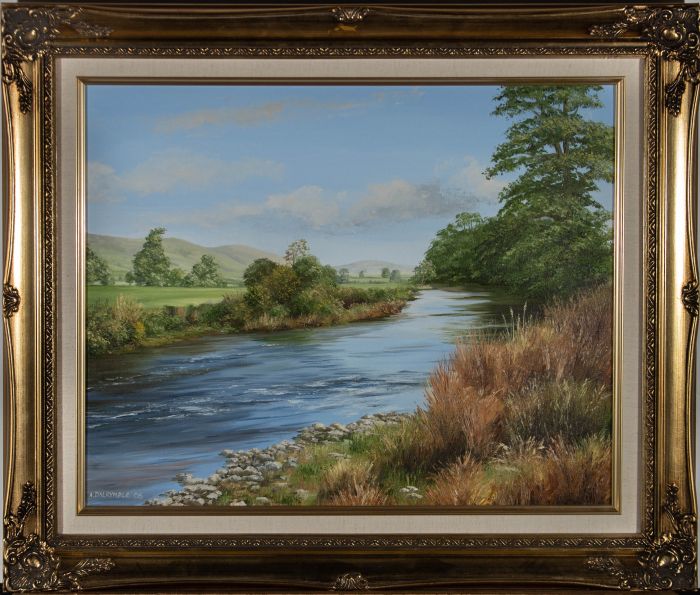 A. Dalrymple - 2006 Oil, The River Clwyd near Llanynys, Ruthin
