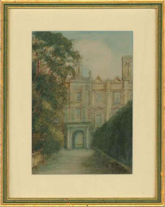 A. Allan - Early 20th Century Watercolour, Clare College Cambridge