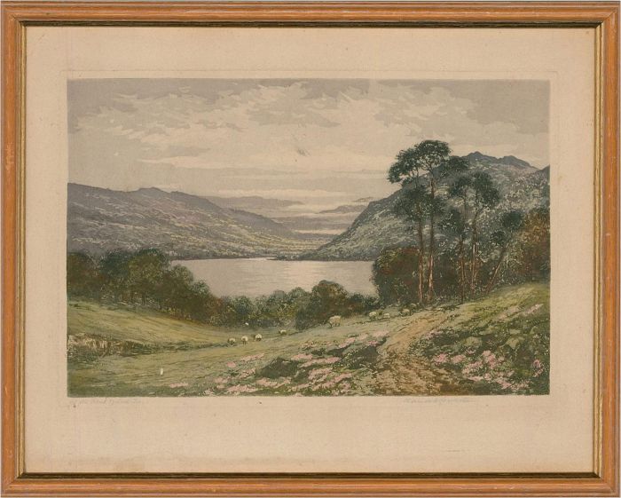 Claude Hamilton Rowbotham (1864-1949) - Early 20thC Aquatint, Head Of Loch Tay