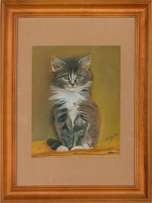J. L. Hughes - 2011 Pastel, Fluffy Kitten